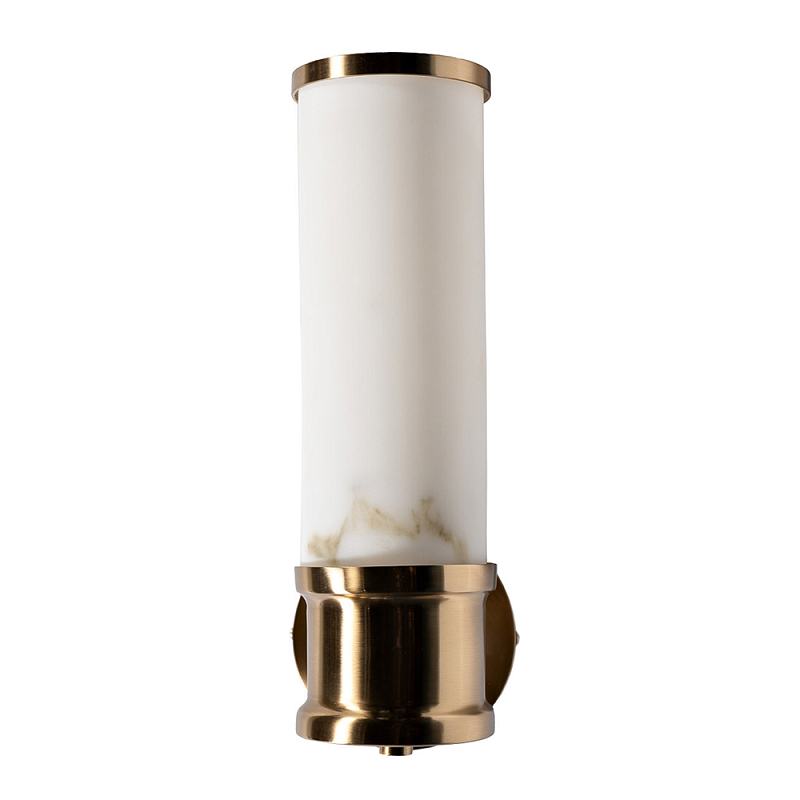 Бра цилиндрическое с расцветкой под мрамор Highlighting Золотой Белый в Казани | Loft Concept 