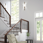 Бра с цилиндрическим тканевым абажуром белого цвета Feiss варинант исполнения - 2 | Loft Concept в Казани