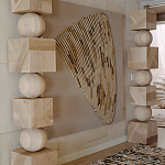 Декор настенный в Эко стиле рафия Malibu wall panel варинант исполнения - 1 | Loft Concept в Казани