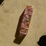 Подставка для телефона из эпоксидной смолы с цветами розовая Epoxy Flowers Phone Stand Pink варинант исполнения - 8 | Loft Concept в Казани