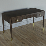 Письменный стол Elsa Dreams Walnut Шпон дерево с двумя ящиками варинант исполнения - 2 | Loft Concept в Казани