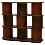 Стеллаж Zacharie Brown Wood Rack варинант исполнения - 1 | Loft Concept в Казани