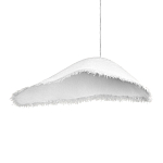 Подвесной светильник с асимметричным волнообразным абажуром и фактурной бахромой по краю Tactile Line варинант исполнения - 10 | Loft Concept в Казани