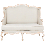 Диван двухместный из массива бука бежевый Solid Luxury варинант исполнения - 1 | Loft Concept в Казани