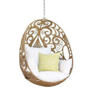 Подвесное плетеное кресло Azure Hanging Chair