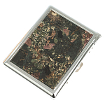 Портсигар на 10 сигарет с газовой зажигалкой из натурального камня Эвдиалит Stone Cigarettes Cases варинант исполнения - 1 | Loft Concept в Казани