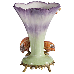 Ваза с цесарками из фарфора с бронзовыми элементами Garden of Eden варинант исполнения - 2 | Loft Concept в Казани