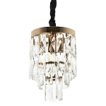 Подвесной светильник с прямоугольными хрустальными подвесками Lunet Crystal Rectangulars Pendant Light 2 варинант исполнения - 1 | Loft Concept в Казани