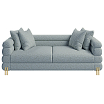 Дизайнерский Диван Lancaster Серо-голубое букле варинант исполнения - 3 | Loft Concept в Казани