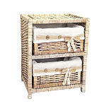 Стеллаж для детской с плетенным выдвижными корзинами Bow варинант исполнения - 2 | Loft Concept в Казани