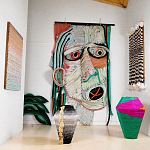 Арт-Объект плетеный из нитей большой портрет Joana Schneider  варинант исполнения - 1 | Loft Concept в Казани