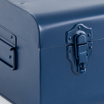 Металлический сундук Metal Dark Blue варинант исполнения - 4 | Loft Concept в Казани