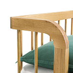 Кровать из массива дуба с пружинным блоком Mateta варинант исполнения - 6 | Loft Concept в Казани