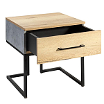 Тумба прикроватная с ящиком в стиле лофт Urban Style Space 2 варинант исполнения - 4 | Loft Concept в Казани