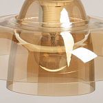 Подвесной светильник с двухъярусным плафоном цвета янтарь Honey Layer варинант исполнения - 8 | Loft Concept в Казани