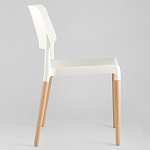 Пластиковый стул на ножках из массива бука Ferret White 4 шт варинант исполнения - 4 | Loft Concept в Казани