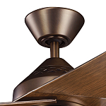 Потолочный вентилятор с тремя угловатыми лопастями Kichler варинант исполнения - 2 | Loft Concept в Казани