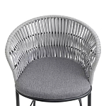 Стул барный с декоративным плетением на спинке и подлокотниках Chair Weave варинант исполнения - 5 | Loft Concept в Казани