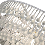 Люстра подвесная круглая с молочными стеклянными подвесками в форме капель Droplet Chandelier варинант исполнения - 3 | Loft Concept в Казани