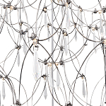 Люстра с тонким металлическим каркасом цвета хром Quasar варинант исполнения - 4 | Loft Concept в Казани