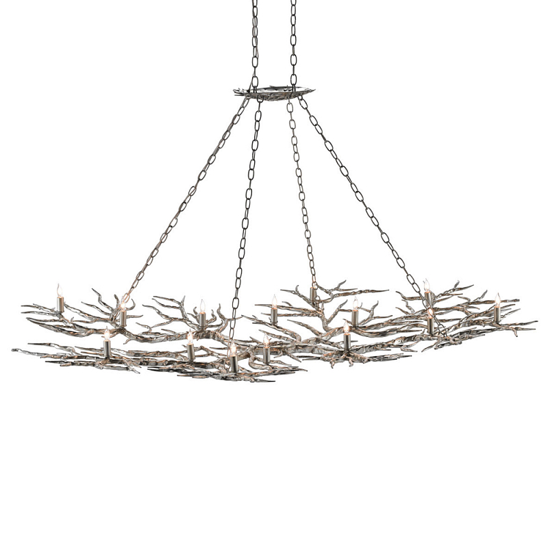 Люстра в виде веток Branched Tree Chandeliers Silver Серебряный в Казани | Loft Concept 