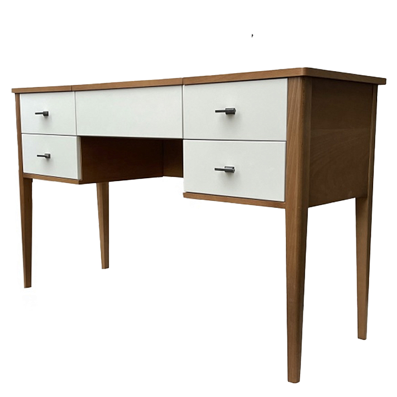 Стол письменный из массива бука Tasteful Furniture Table Коричневый Слоновая кость  в Казани | Loft Concept 