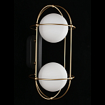 Бра настенное с 2 белыми плафонами Karina варинант исполнения - 3 | Loft Concept в Казани