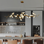 Люстра в виде золотой ветки с цветами и птичками Marvelous Garden варинант исполнения - 6 | Loft Concept в Казани