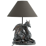 Настольная лампа с абажуром Дракон Silver Dragon варинант исполнения - 2 | Loft Concept в Казани