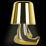 Настольная лампа фигурная золотого цвета с гладким абажуром Высота 16 см Sophia варинант исполнения - 5 | Loft Concept в Казани