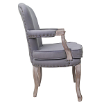 Кресло Aubrey Classical Armchair grey flax варинант исполнения - 1 | Loft Concept в Казани