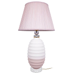 Настольная лампа керамическая Pink lampshade варинант исполнения - 2 | Loft Concept в Казани
