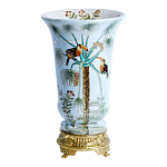 Ваза из фарфора с бронзовыми элементами Tropical Garden варинант исполнения - 1 | Loft Concept в Казани