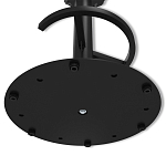 Барный стул вращающийся со спинкой и подлокотниками Douglas Rhombus Черный Велюр варинант исполнения - 8 | Loft Concept в Казани