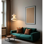 Подвесной вязаный белый светильник «Моника» варинант исполнения - 2 | Loft Concept в Казани