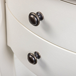 Белая тумба на фигурных ножках Shelby варинант исполнения - 4 | Loft Concept в Казани