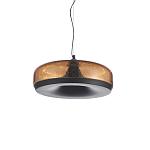 Подвесной светильник с стеклянным плафоном LED 42W 3000K Glass Textured Lampshade варинант исполнения - 2 | Loft Concept в Казани