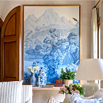 Обои ручная роспись Le Brésil Mer Bleue варинант исполнения - 3 | Loft Concept в Казани