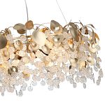 Люстра с декоративными подвесками из прозрачного стекла в форме монеток FAIRYTREE Light варинант исполнения - 11 | Loft Concept в Казани