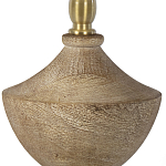 Настольная лампа деревянная с белым абажуром Wooden Table Lamp варинант исполнения - 3 | Loft Concept в Казани