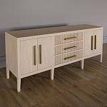 Буфет Primo с тремя ящиками и двумя фасадами Светлый дуб варинант исполнения - 2 | Loft Concept в Казани