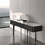 Консоль чёрная с позолоченной центральной частью Beyond Console варинант исполнения - 2 | Loft Concept в Казани