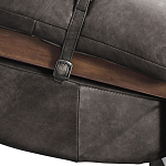 Кресло Duncan винтажная черная кожа варинант исполнения - 5 | Loft Concept в Казани