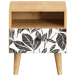 Прикроватная тумба с изображением на ящике Elise Nightstand варинант исполнения - 19 | Loft Concept в Казани