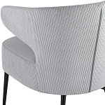 Современное мягкое кресло на металлических ножках Rakush Grey варинант исполнения - 7 | Loft Concept в Казани