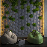 Гипсовая 3D Панель M-30 варинант исполнения - 1 | Loft Concept в Казани