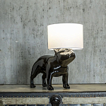 Настольная лампа COLLECTION OF DOGS с абажуром Бульдог варинант исполнения - 3 | Loft Concept в Казани