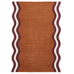 Ковер с оригинальной волнистой отделкой Woven from Wool варинант исполнения - 1 | Loft Concept в Казани