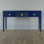 Дизайнерский Письменный стол Elsa Dreams Blue с тремя ящиками варинант исполнения - 1 | Loft Concept в Казани