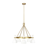 Люстра с 5-ю плафонами в форме песочных часов с узкими перфорированными отверстиями Feiss варинант исполнения - 8 | Loft Concept в Казани